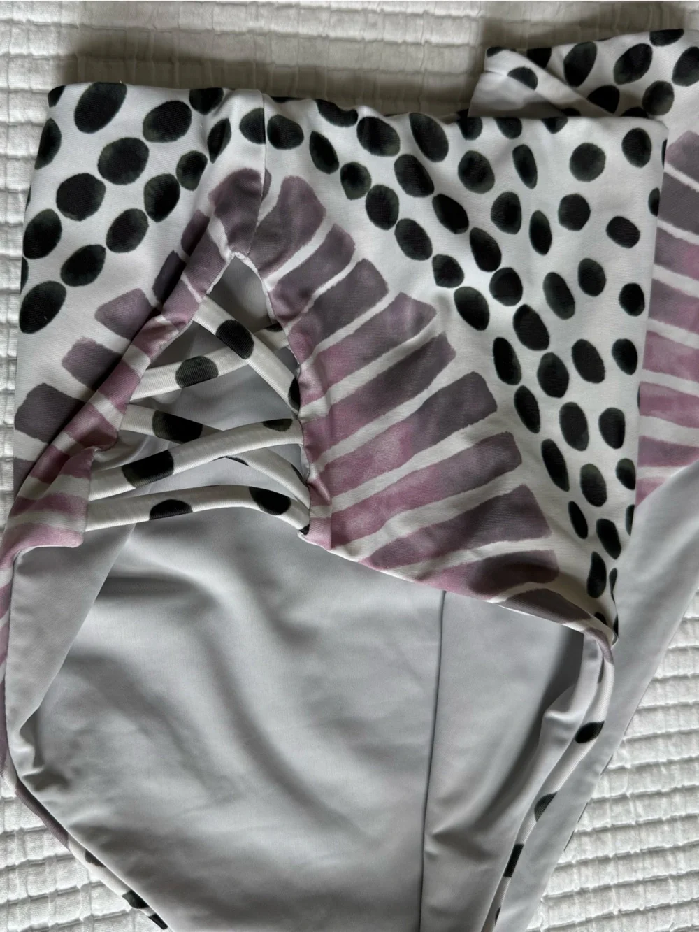 Mara Hoffman High-Waist Polka Dot Swim Bottoms